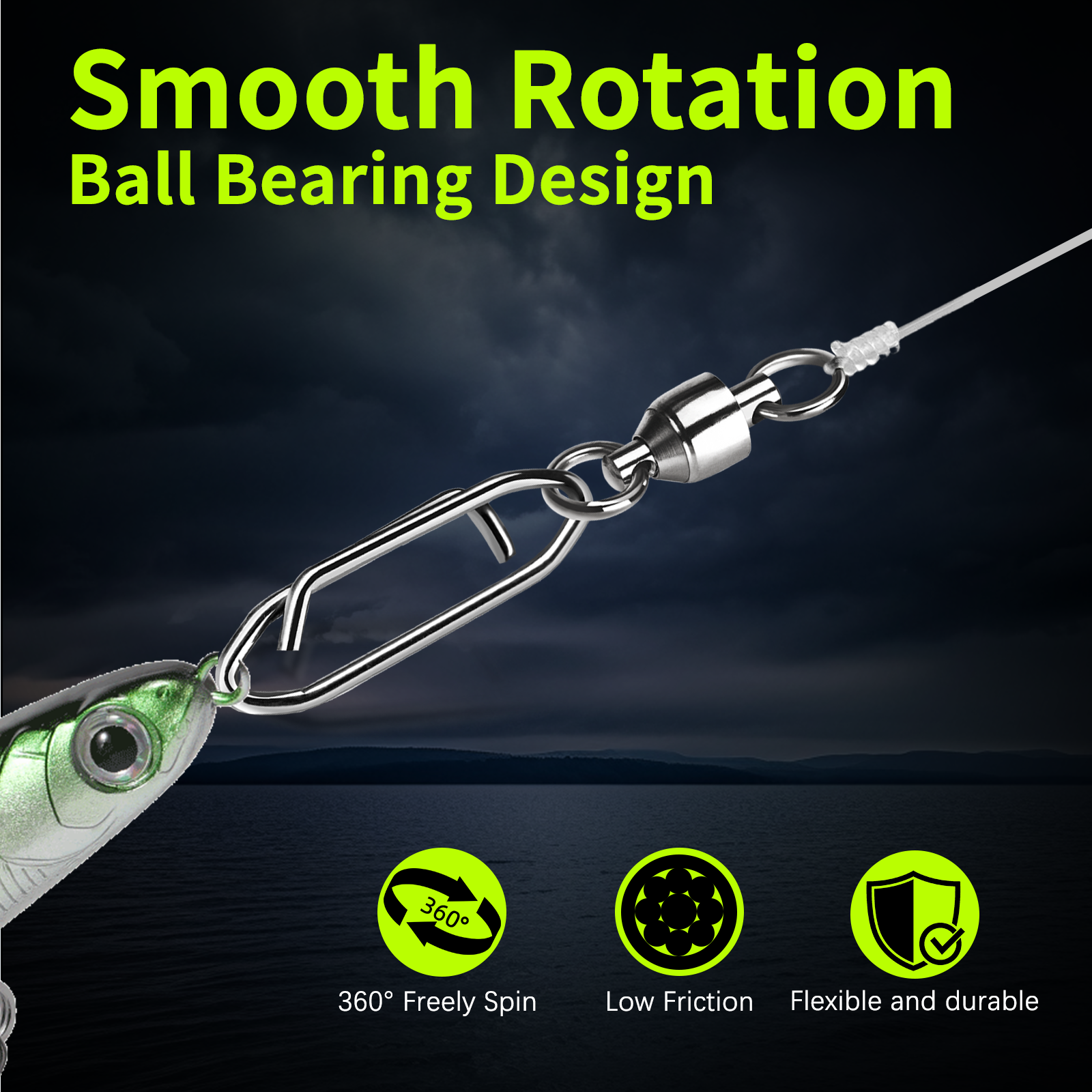 9KM Fishing Swivel Snap Kit 50 - Fishing Lure Making Kit recension och pris