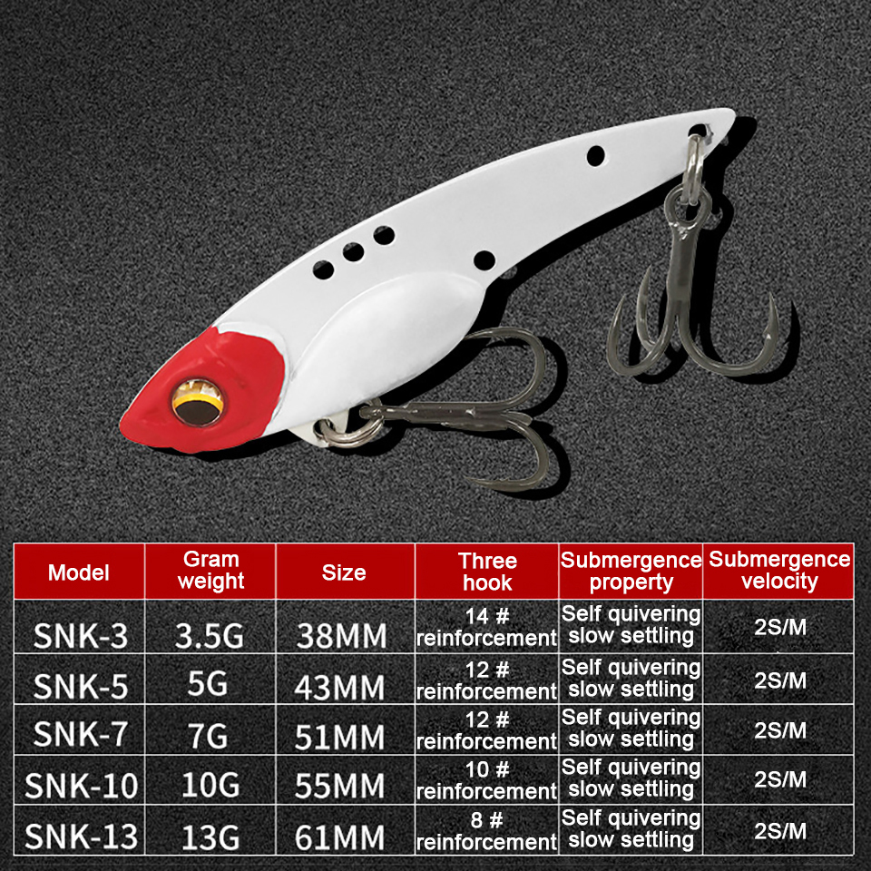 GOBYGO 3.5G-13G Metal VIB Fish - Fishing Lure Swimbait recension och pris