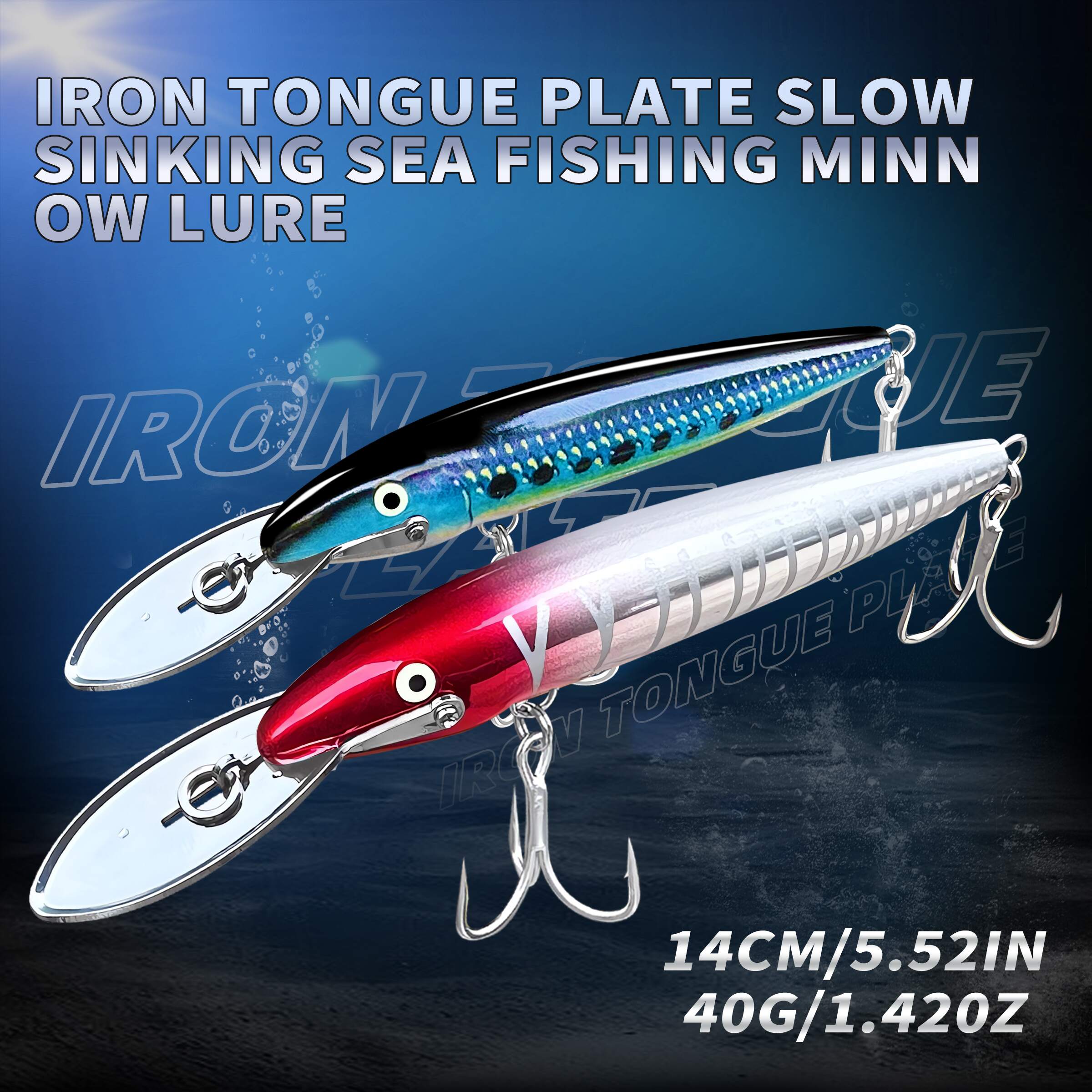 BASSKING Sinking Minnow Bait 1 - Fishing Lure Jerkbait recension och pris