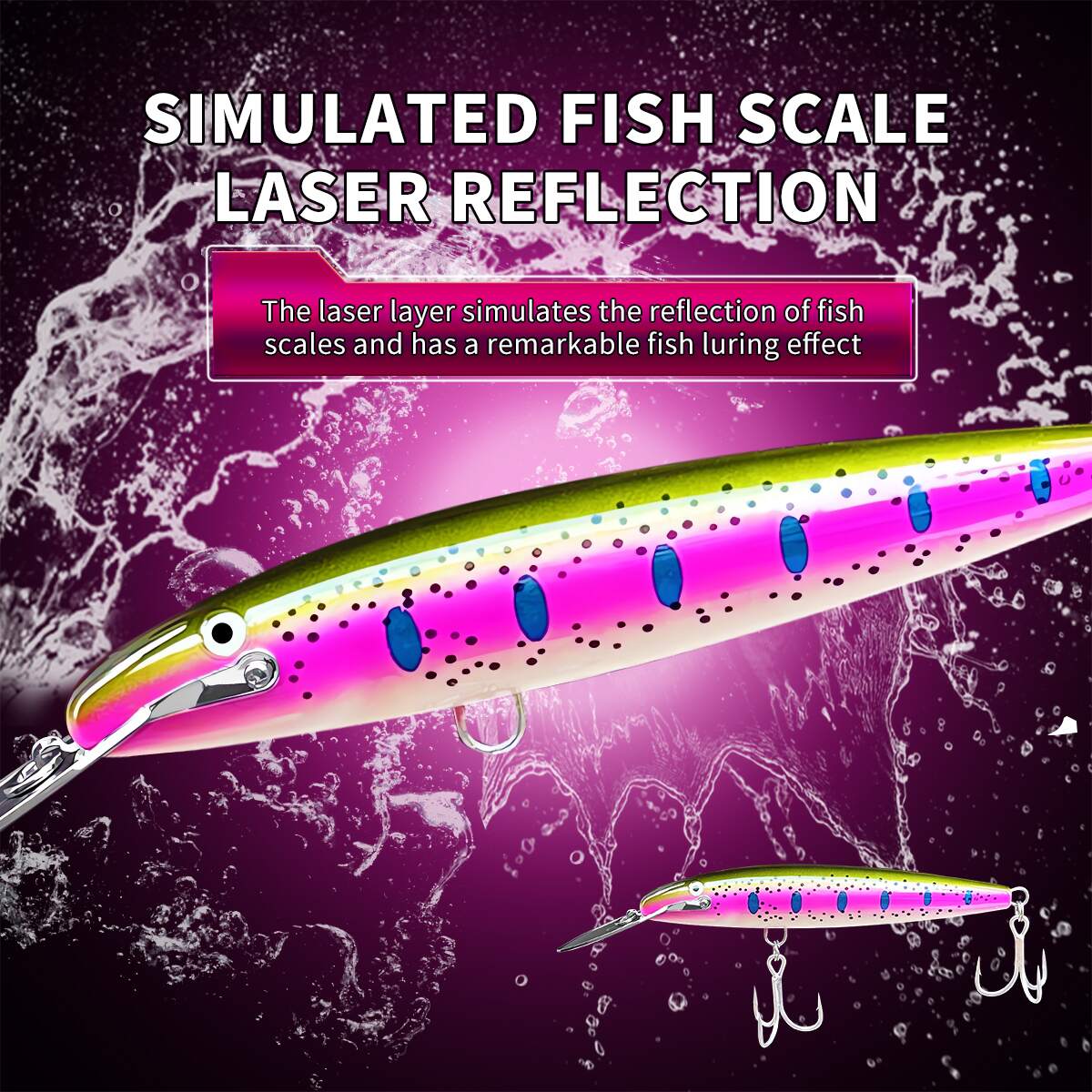 BASSKING Sinking Minnow Bait 1 - Fishing Lure Jerkbait recension och pris