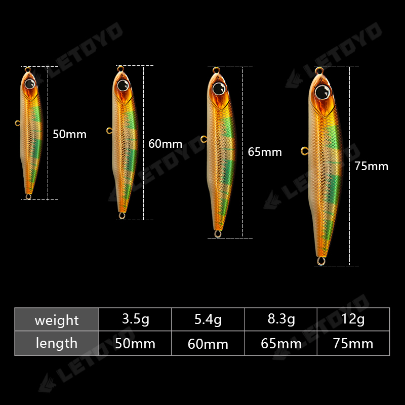LETOYO Sinking Pencil 17g 12g- - Fishing Lure Swimbait recension och pris