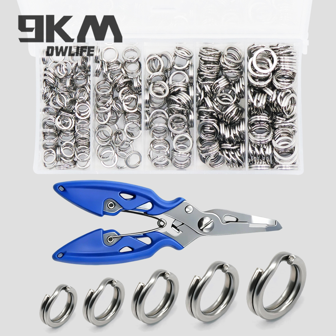 9KM 260-280pcs Fishing Split R - Fishing Lure Kit recension och pris