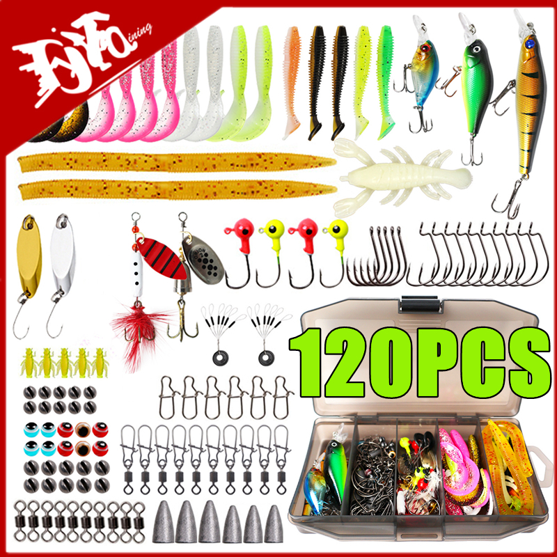 New 120PCS Fishing Lure Set So - Fishing Lure Spinnerbait recension och pris