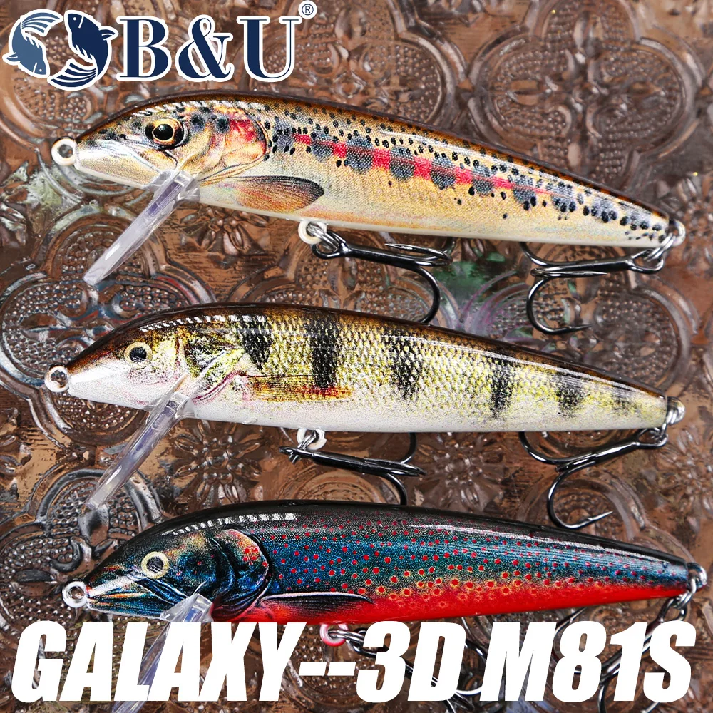B&U 80mm Sinking Minnow Wobbli - Fishing Lure Swimbait recension och pris