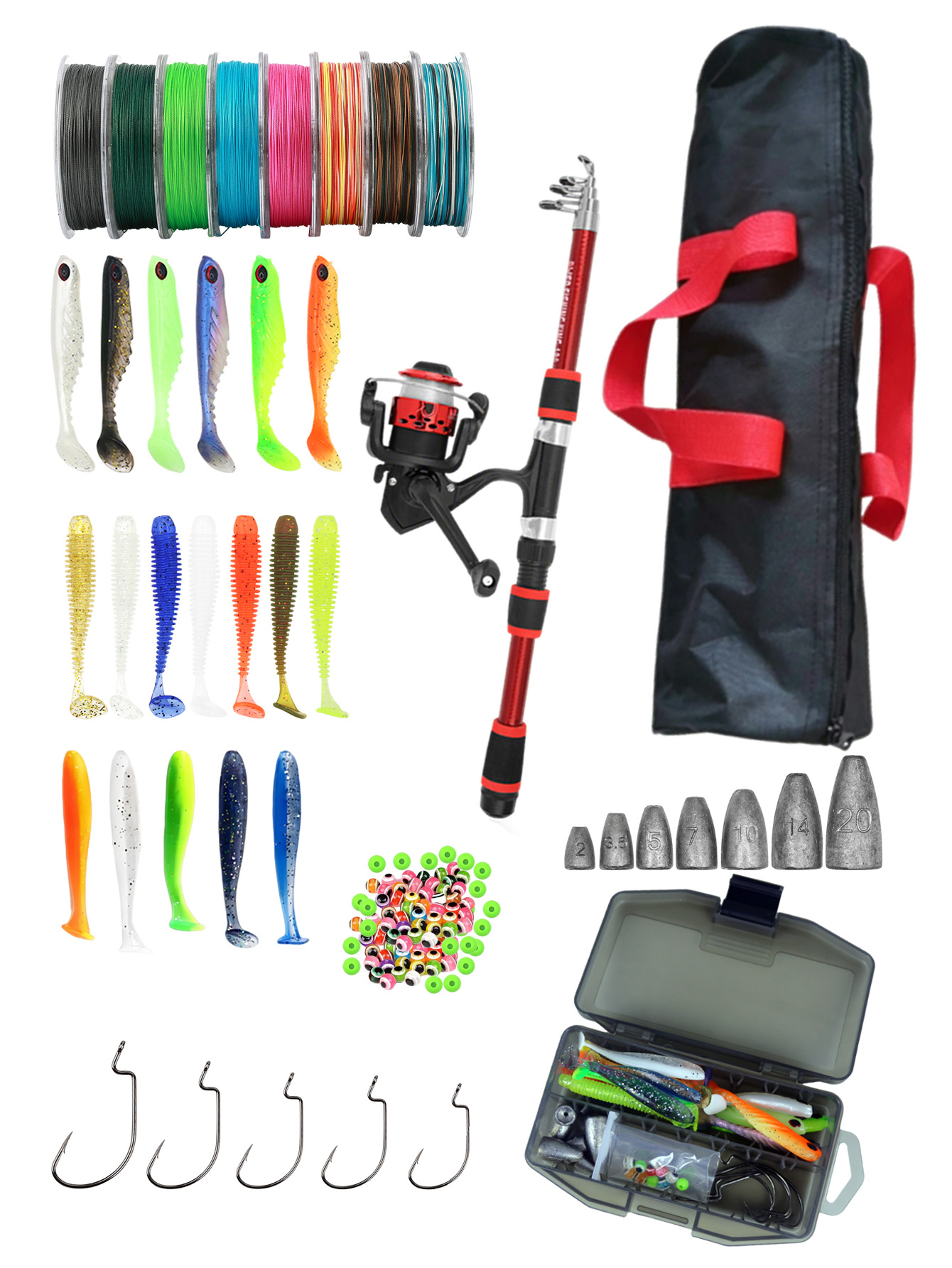 Fishing Rod Reel Combos Collap - Fishing Lure Spinner recension och pris